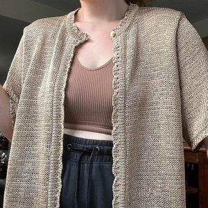 Sag Harbor Short Sleeve Cardigan